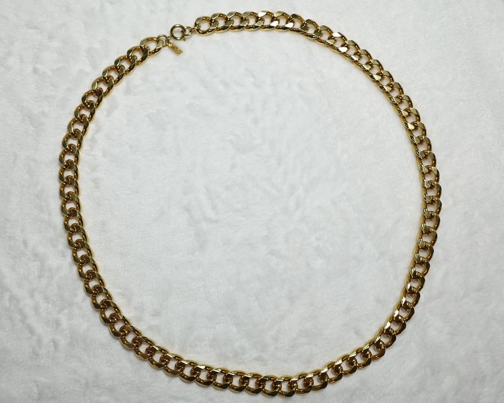 Vintage Monet Gold Tone 25 inch Chain Necklace