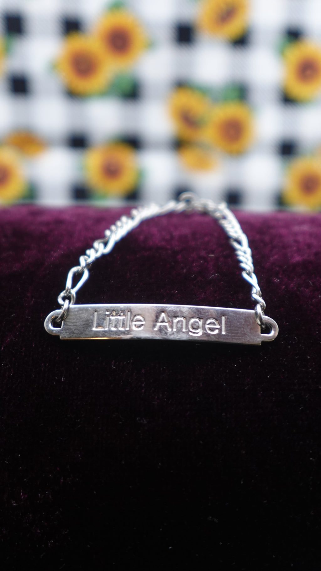 Vintage Speidel Stainless Steel Children's Bracelet "Little Angel"