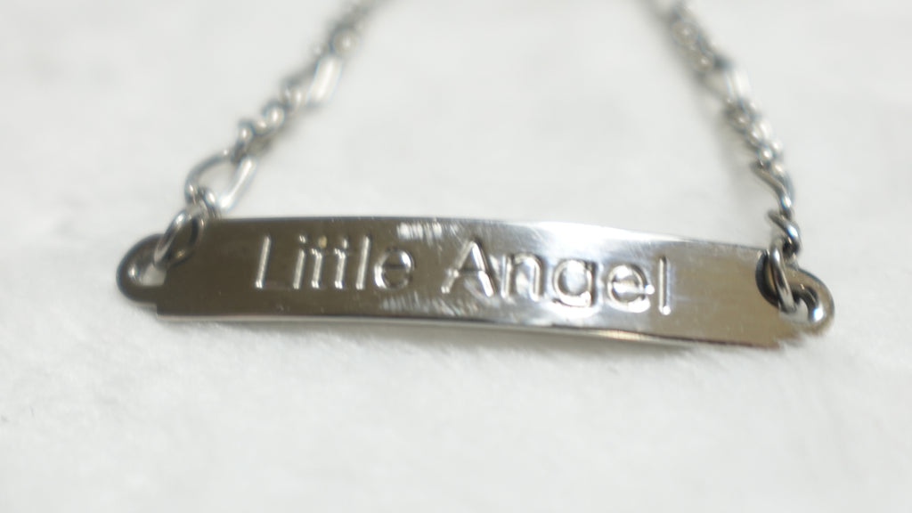 Vintage Speidel Stainless Steel Children's Bracelet "Little Angel"