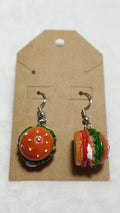 Burger Earrings