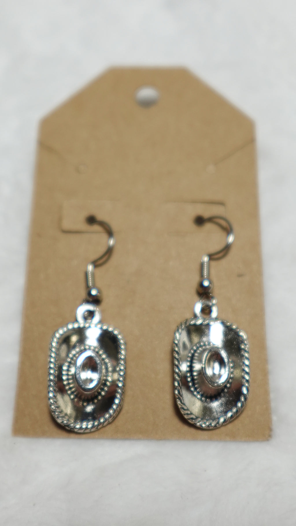 Cowboy hat earrings
