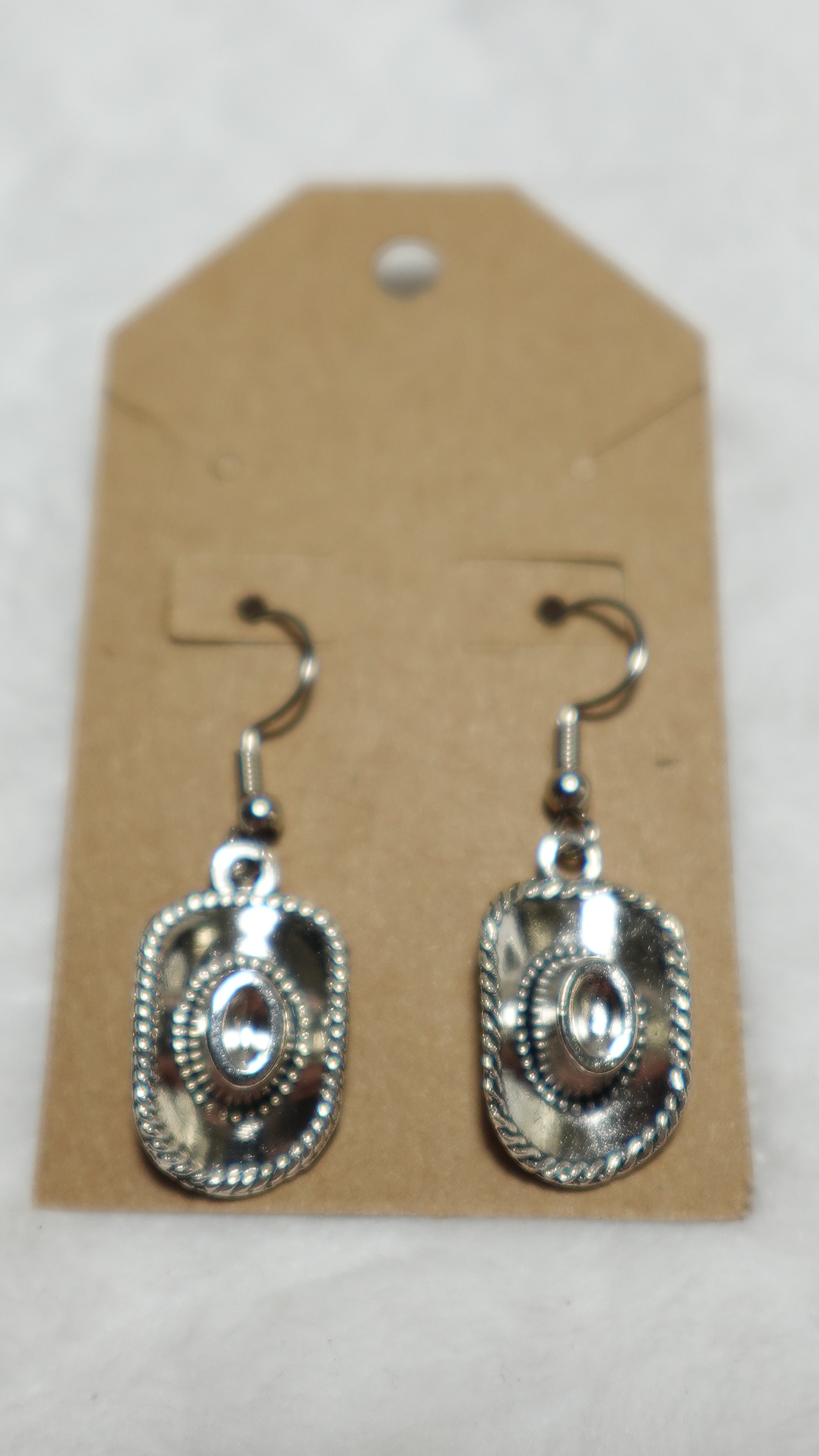 Cowboy hat earrings