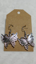 Wire butterfly earrings