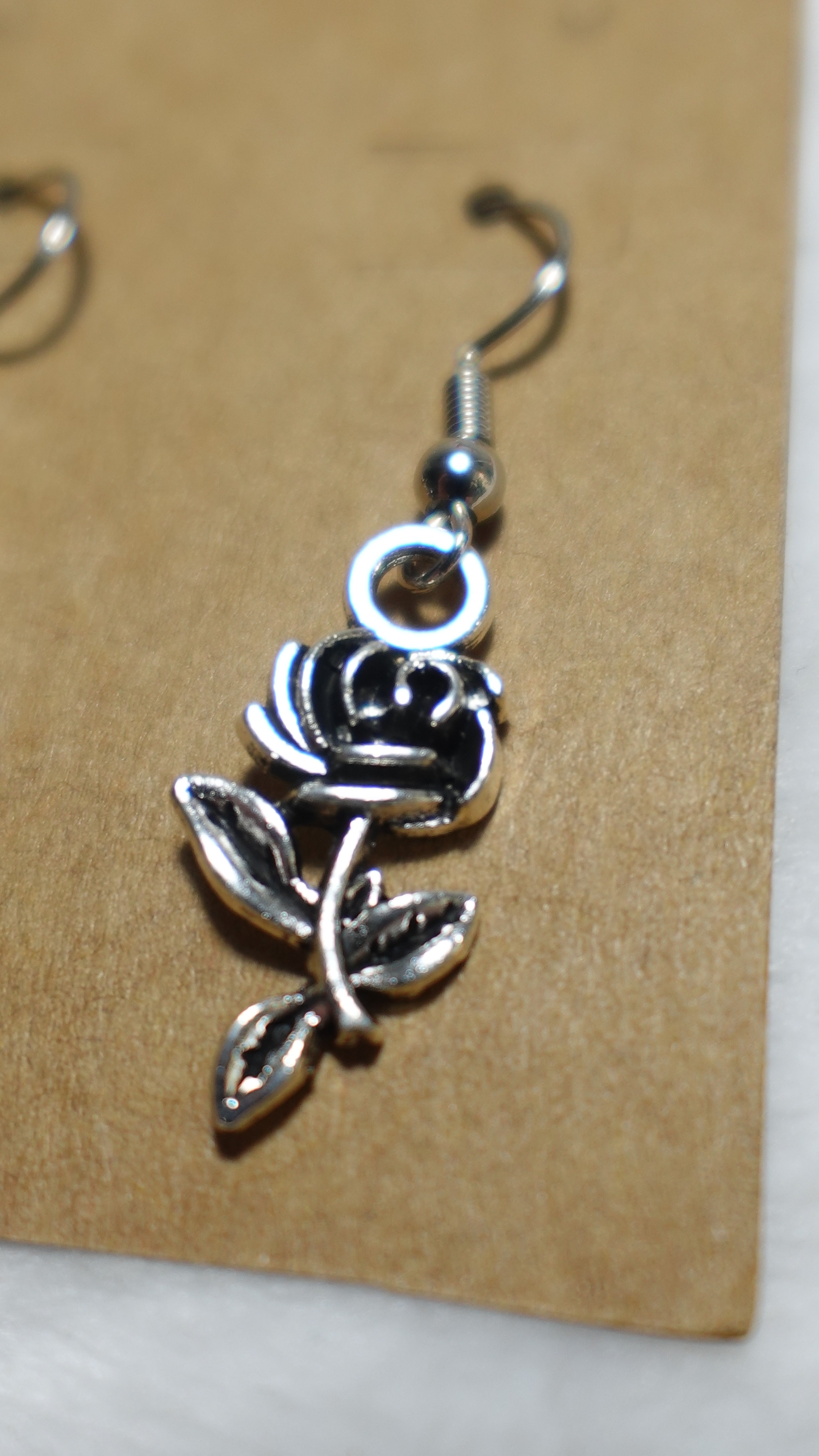 Rose earrings