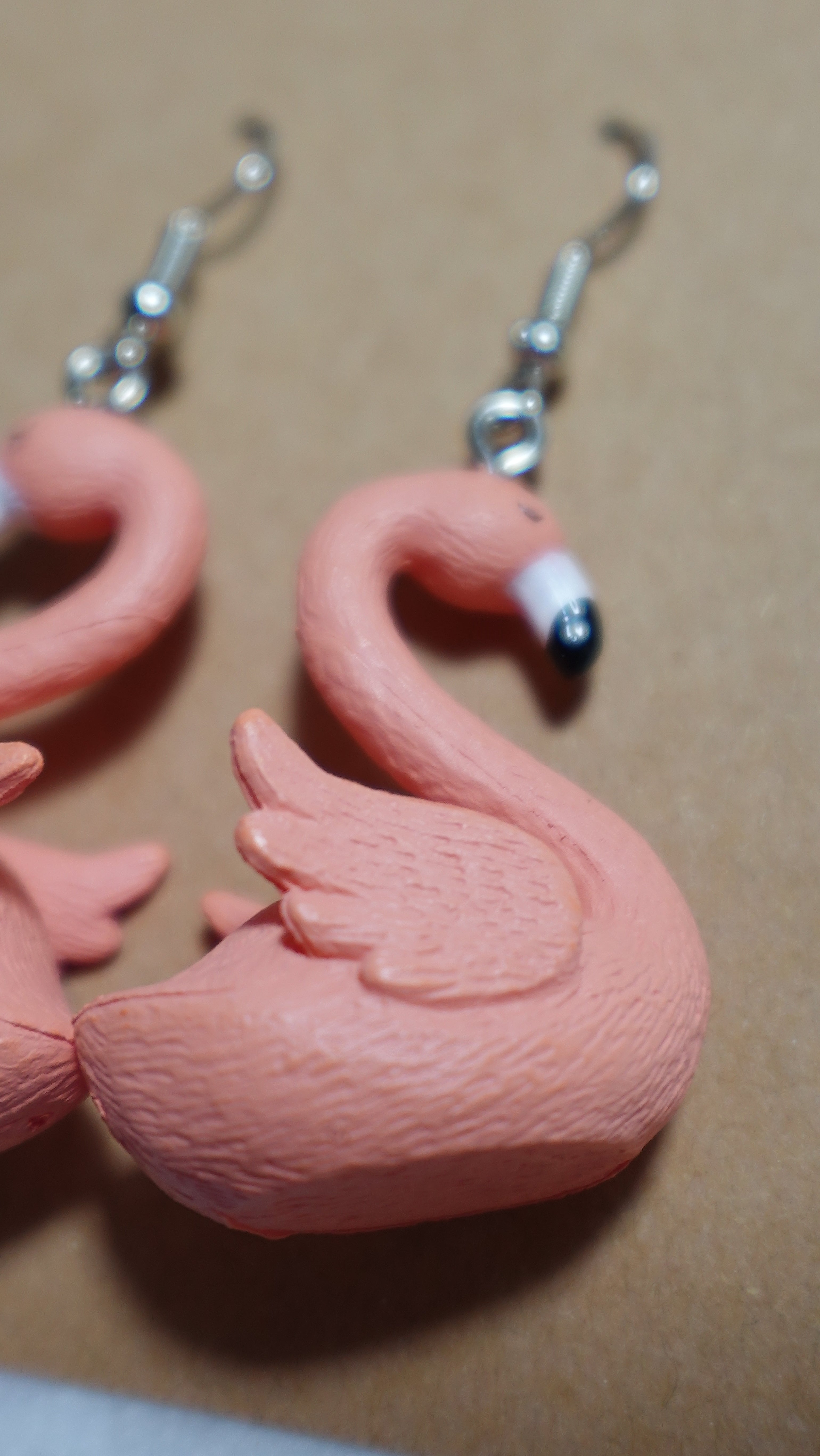 Flamingo earrings