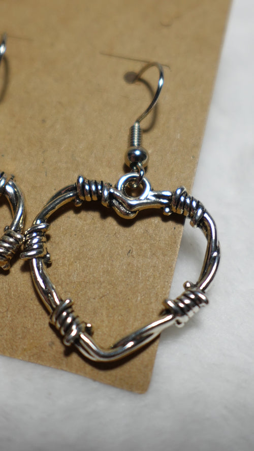 Barbed wire heart