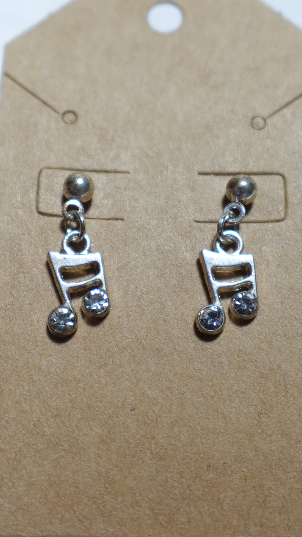 Music note earrings
