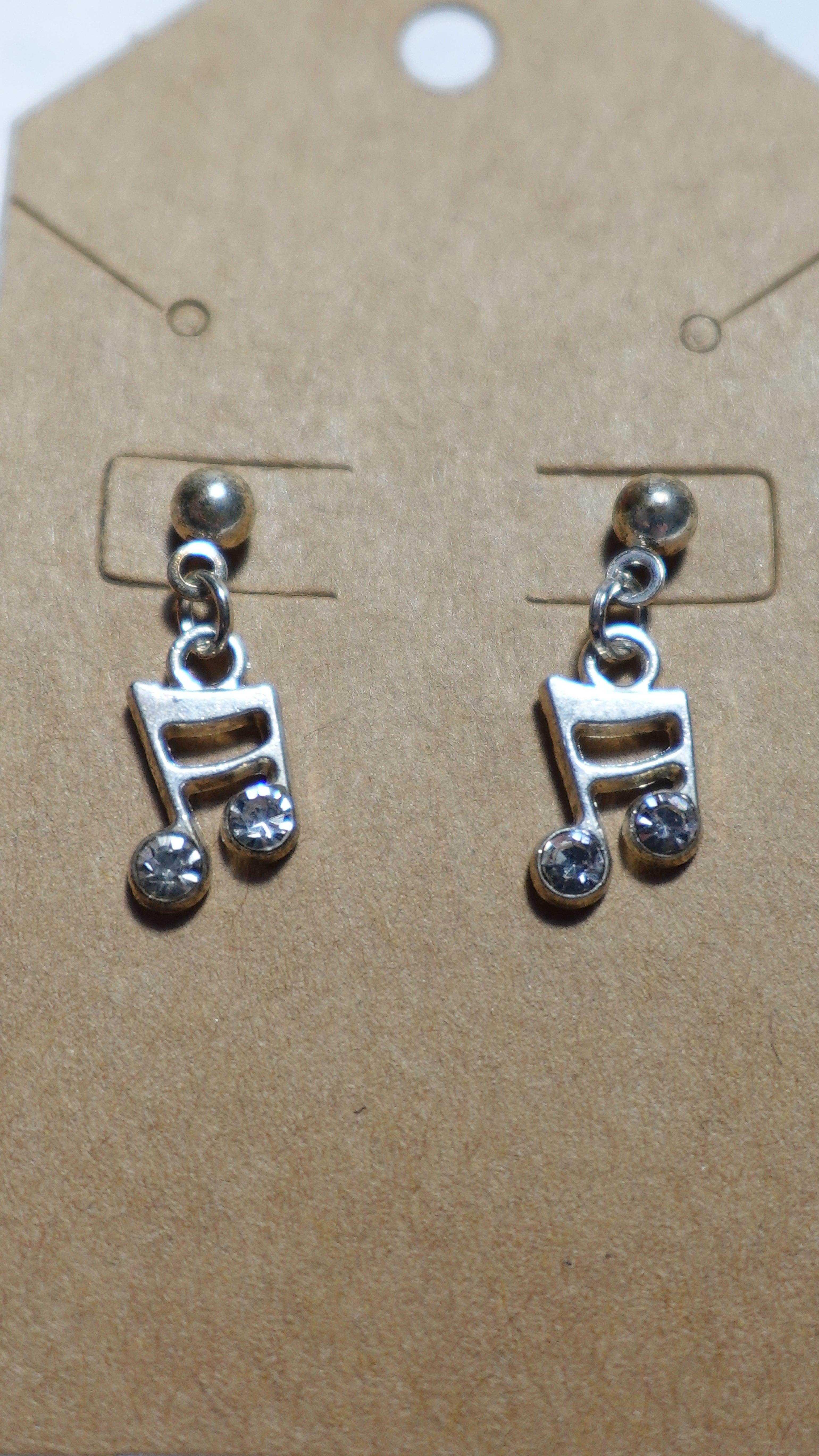 Music note earrings