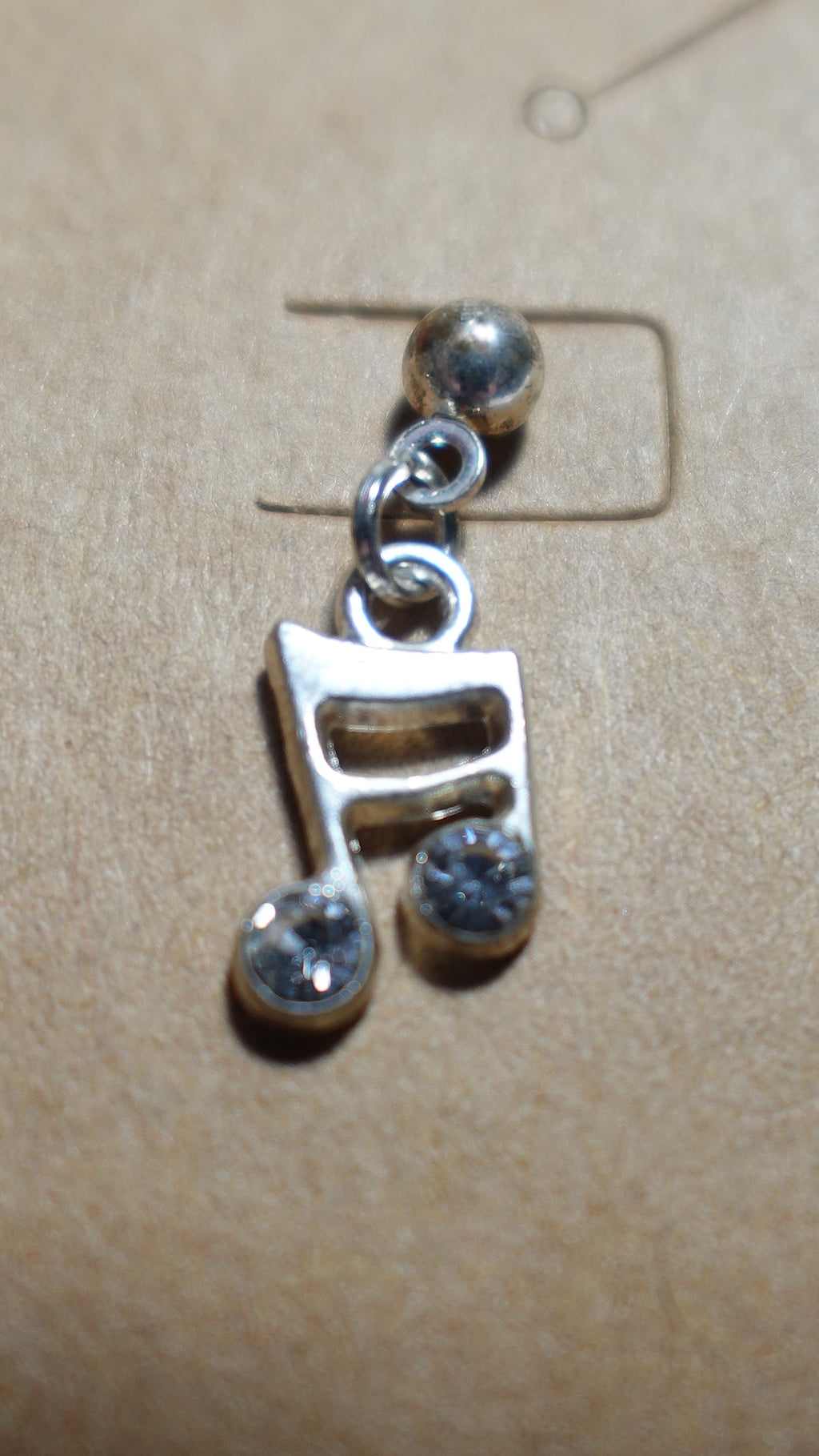 Music note earrings