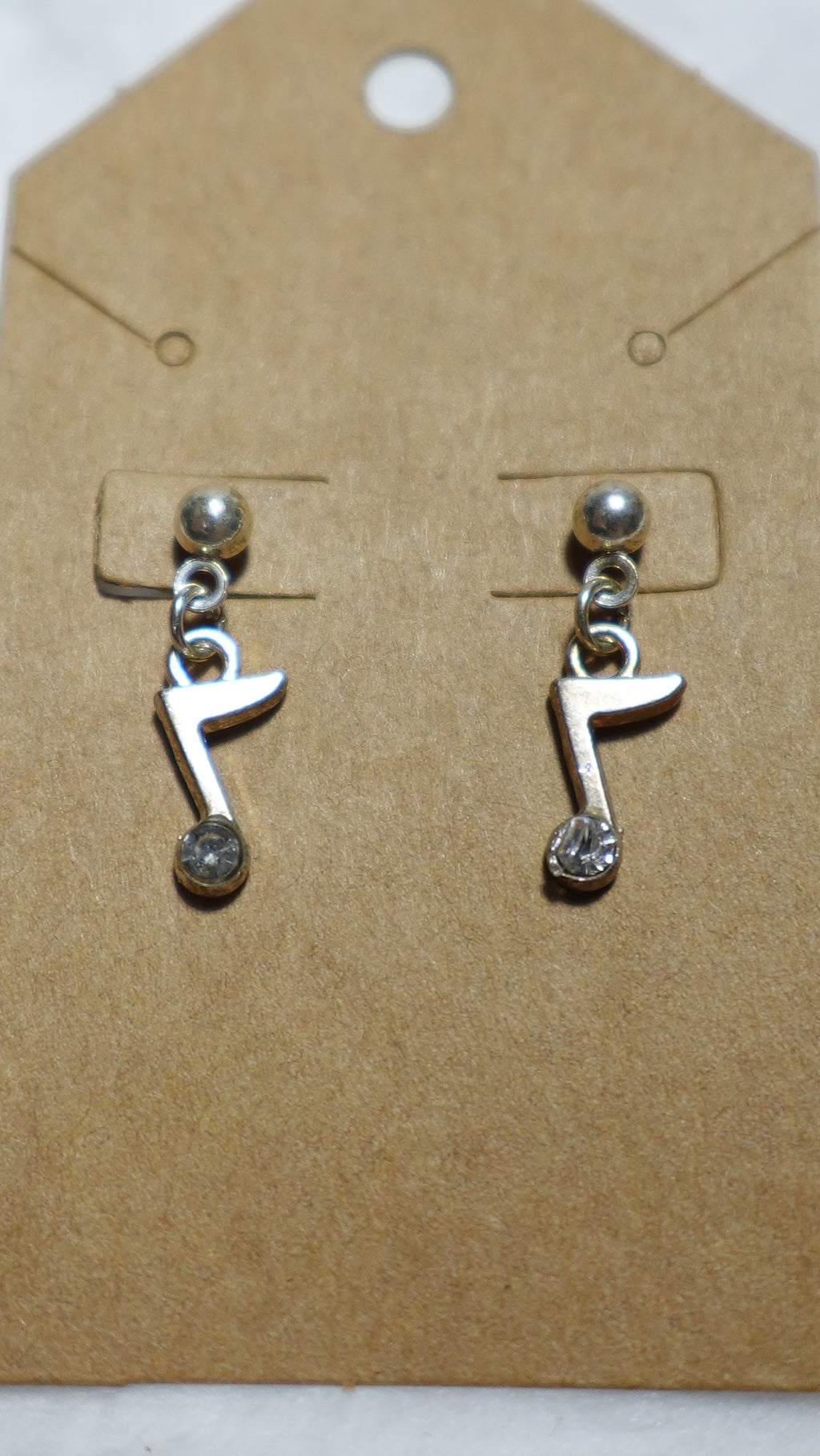 Music note earrings